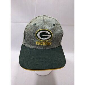 Green Bay Packers Hat Mens Adjustable Cheesehead Logo Citgo Vintage Look strap